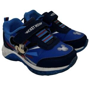 Disney Mickey Mouse Toddler Sneakers Size 6 Light Up Shoes Lights Still Work‎